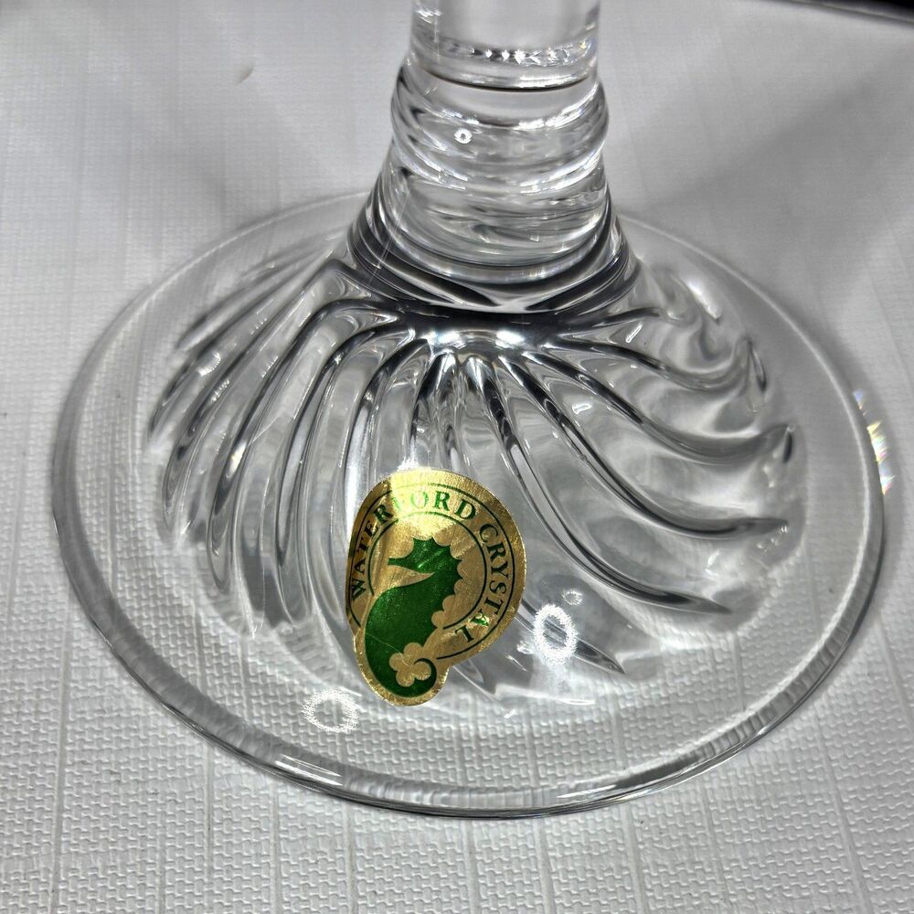 Waterford Jose Perez Signed Crystal Candleholders Liam Made Ireland Elegant - Picture 5 of 8